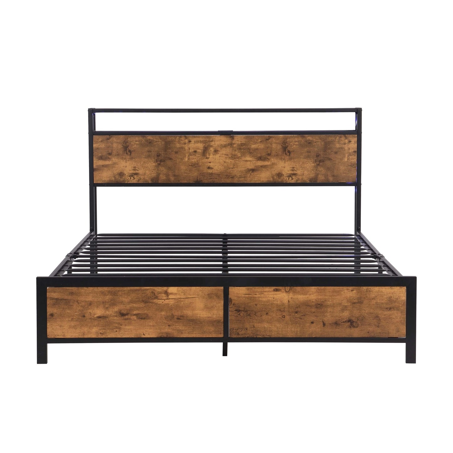 Rustic Glow Bed Frame