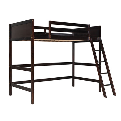 ElevateDreams Twin Loft Bed - Espresso Elegance