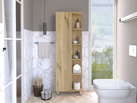 Luminous Linen Cabinet Light Oak