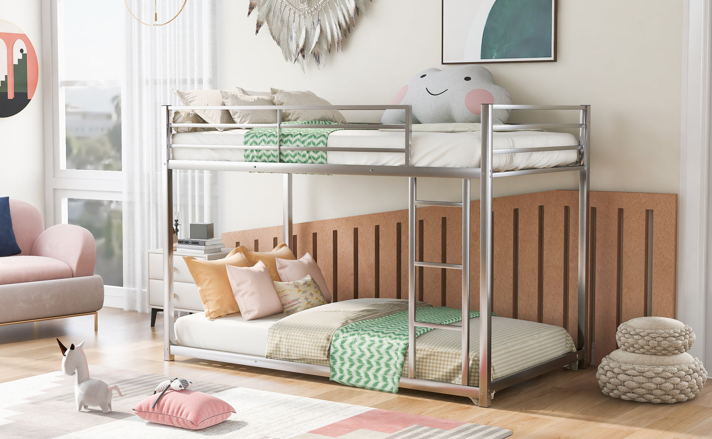 Silver Skyline Twin Bunk Bed