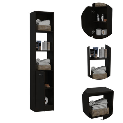 Malaga Linen Cabinet - Black