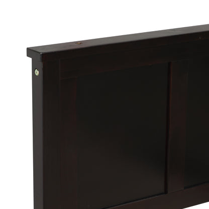 Iso Twin Size Platform Bed with 2 under-bed drawers - Espresso