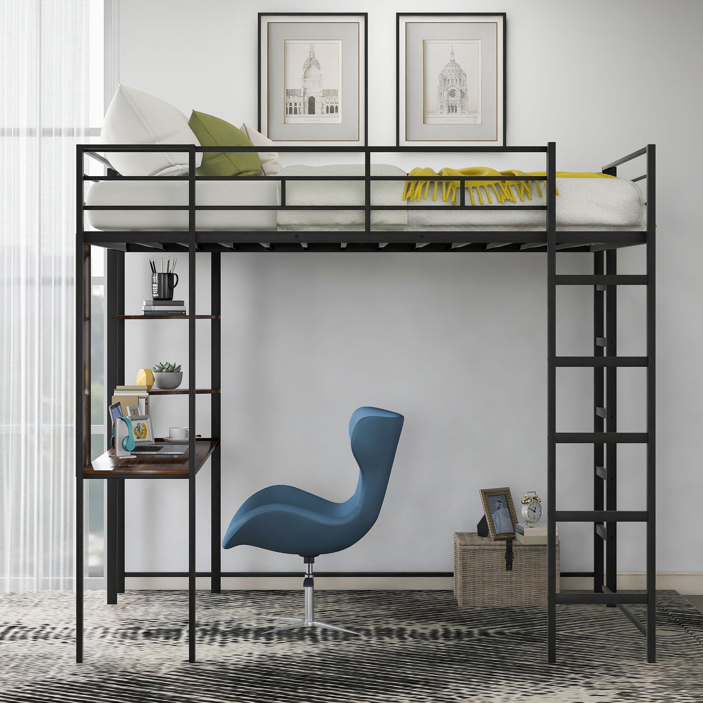 Modern Edge Loft Bed