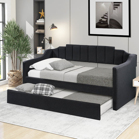 Yuma  Twin Size Daybed with Trundle - Black