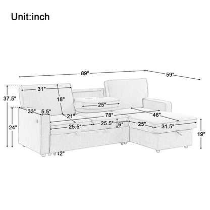 Comfort Max Sleeper Sectional Sofa
