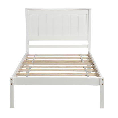 Rhoda Twin Size Platform Bed Frame - White