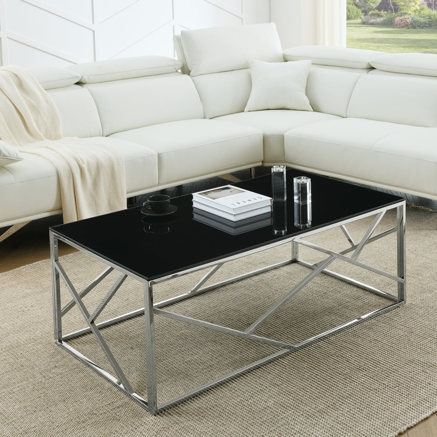 Chrome Glass Coffee Table