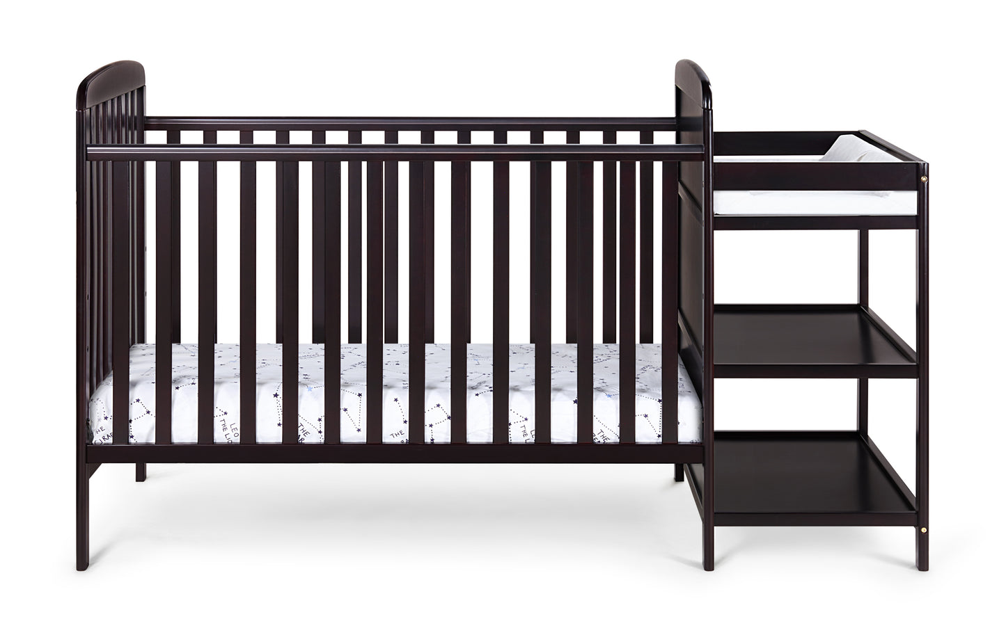 ElegantDreams 3-in-1 Convertible Crib and Changer Combo