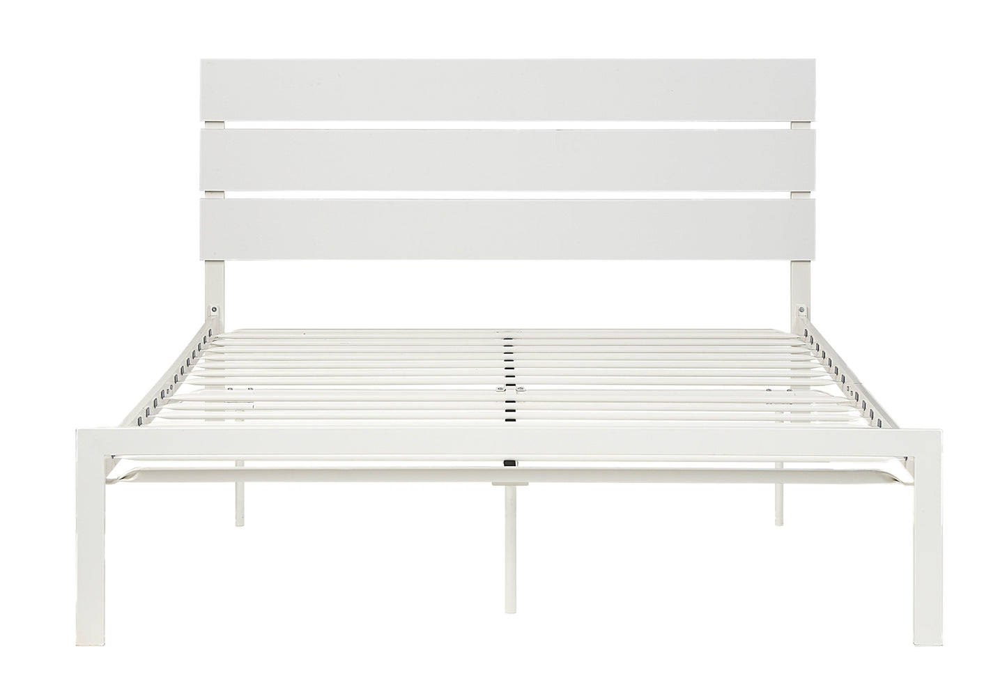 Willow Contemporary Queen Size Bed - White