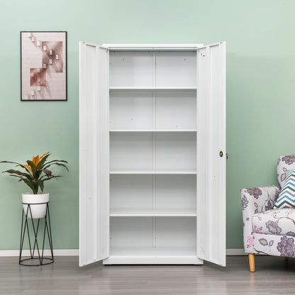 Space Max Storage Cabinet - White