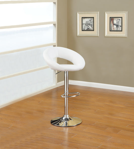 Donut Adjustable Stool - White Set of 2