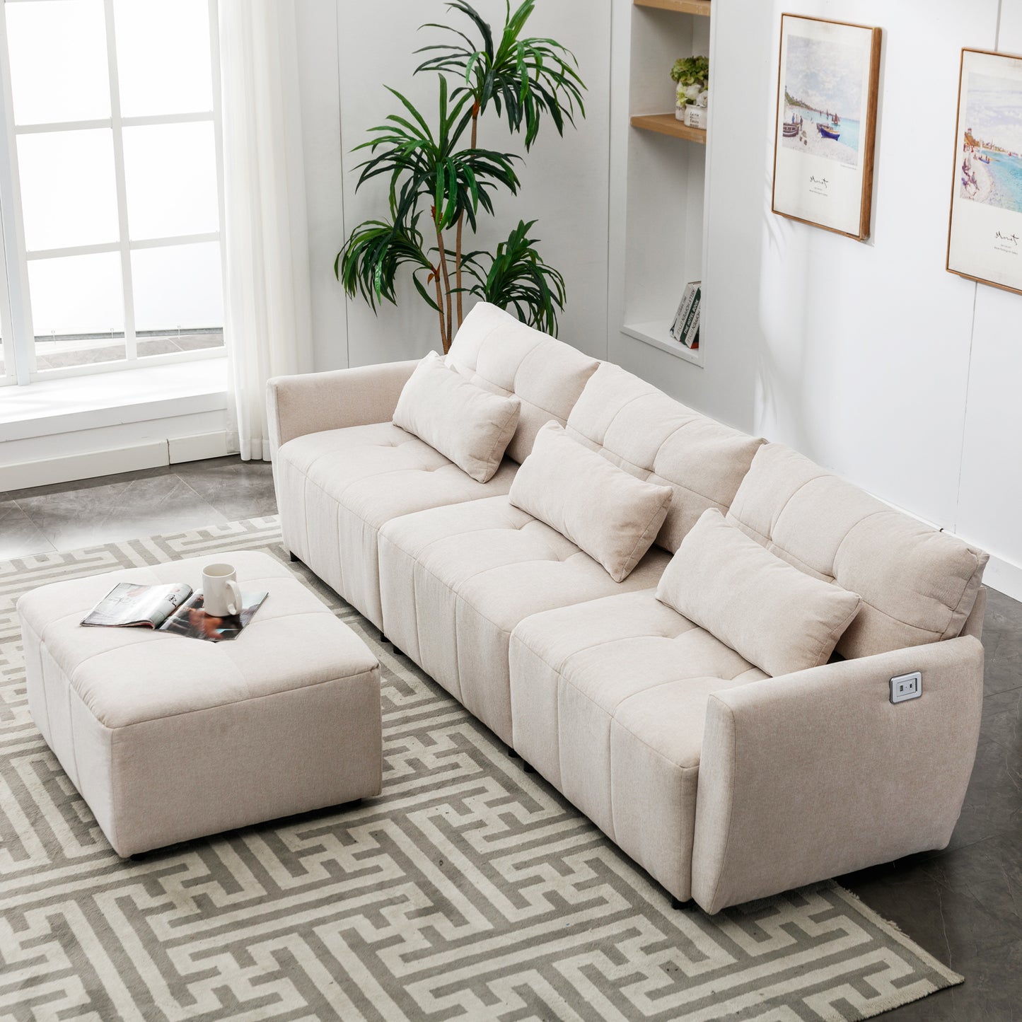 Luxury Comfort Convertible Sectional Sofa
