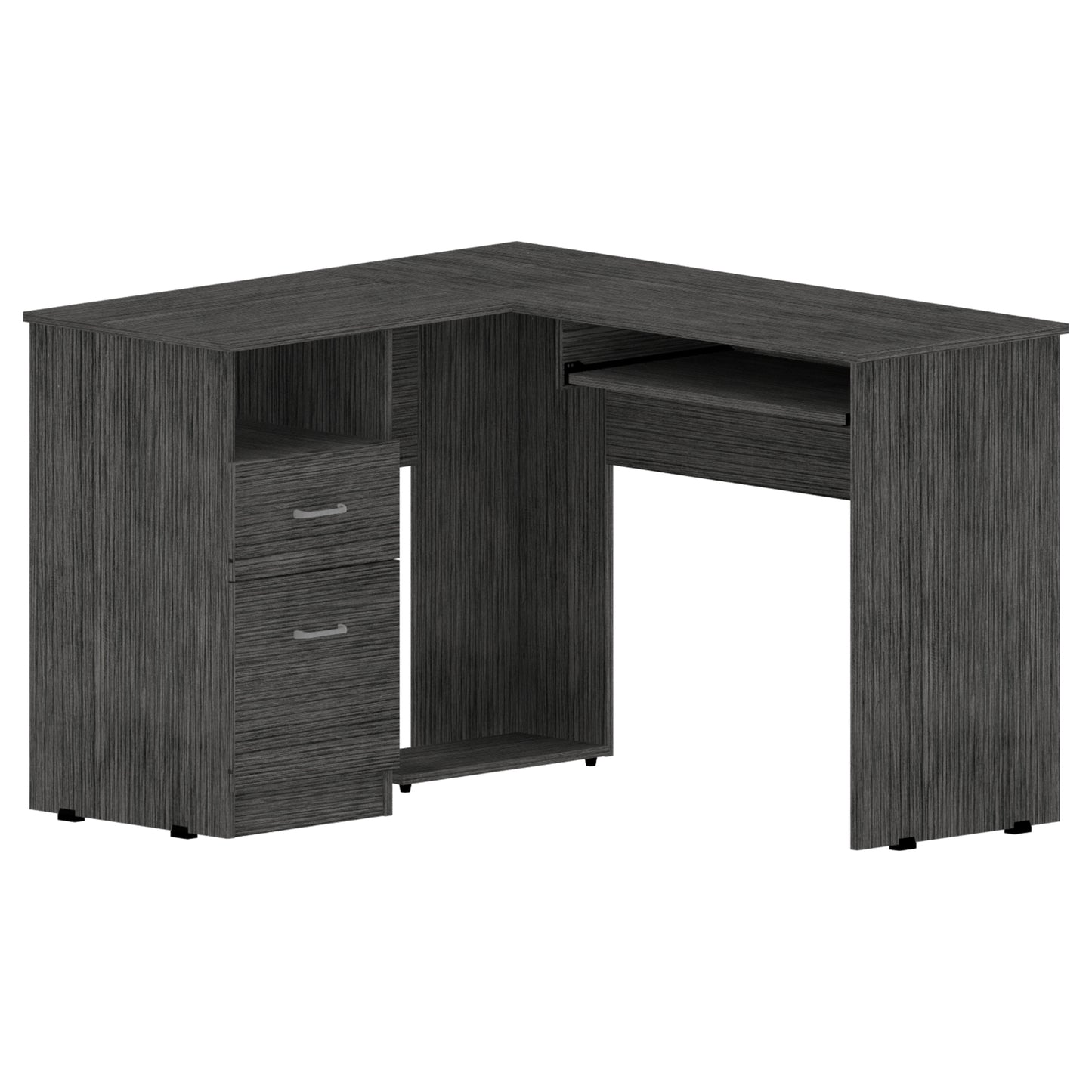 Oakwood L-Shaped Computer Desk