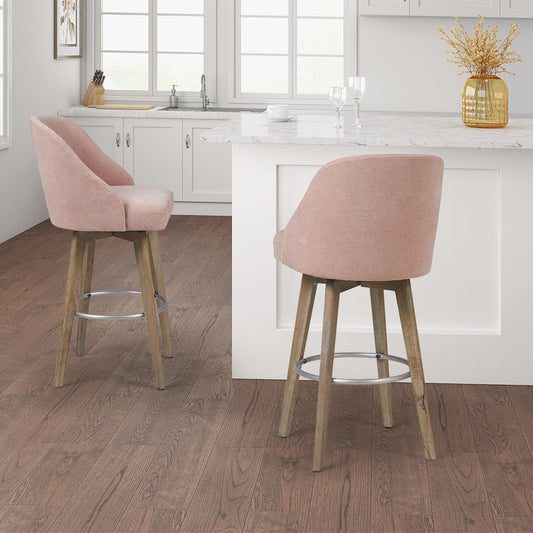 Pearce Counter Stool with Swivel Seat - Pink