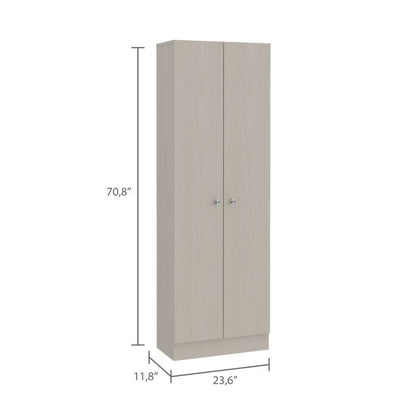 Greyson Tall Storage Cabinet - Oak