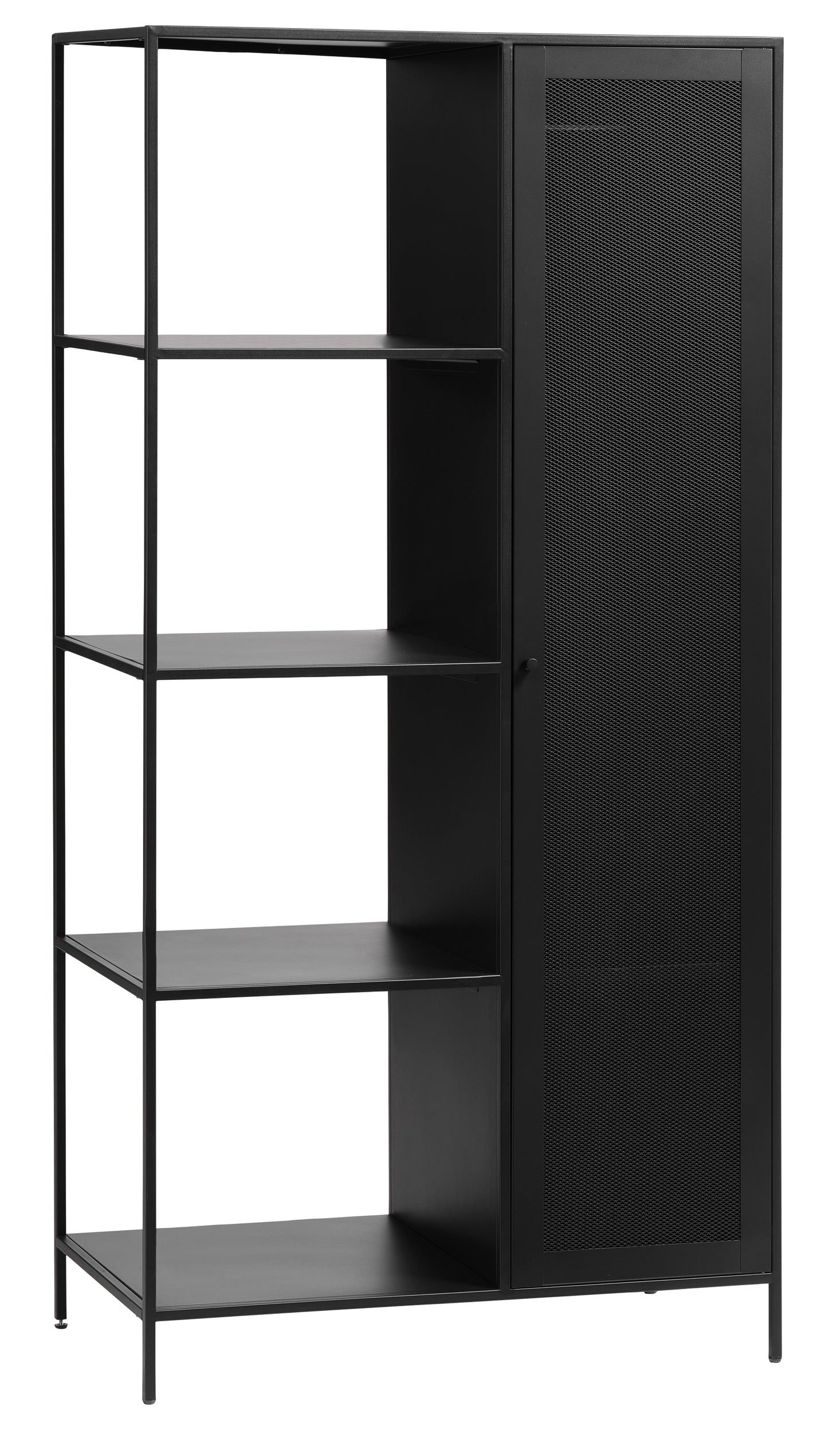 Noir II Metal Mesh Door Storage Bookcase
