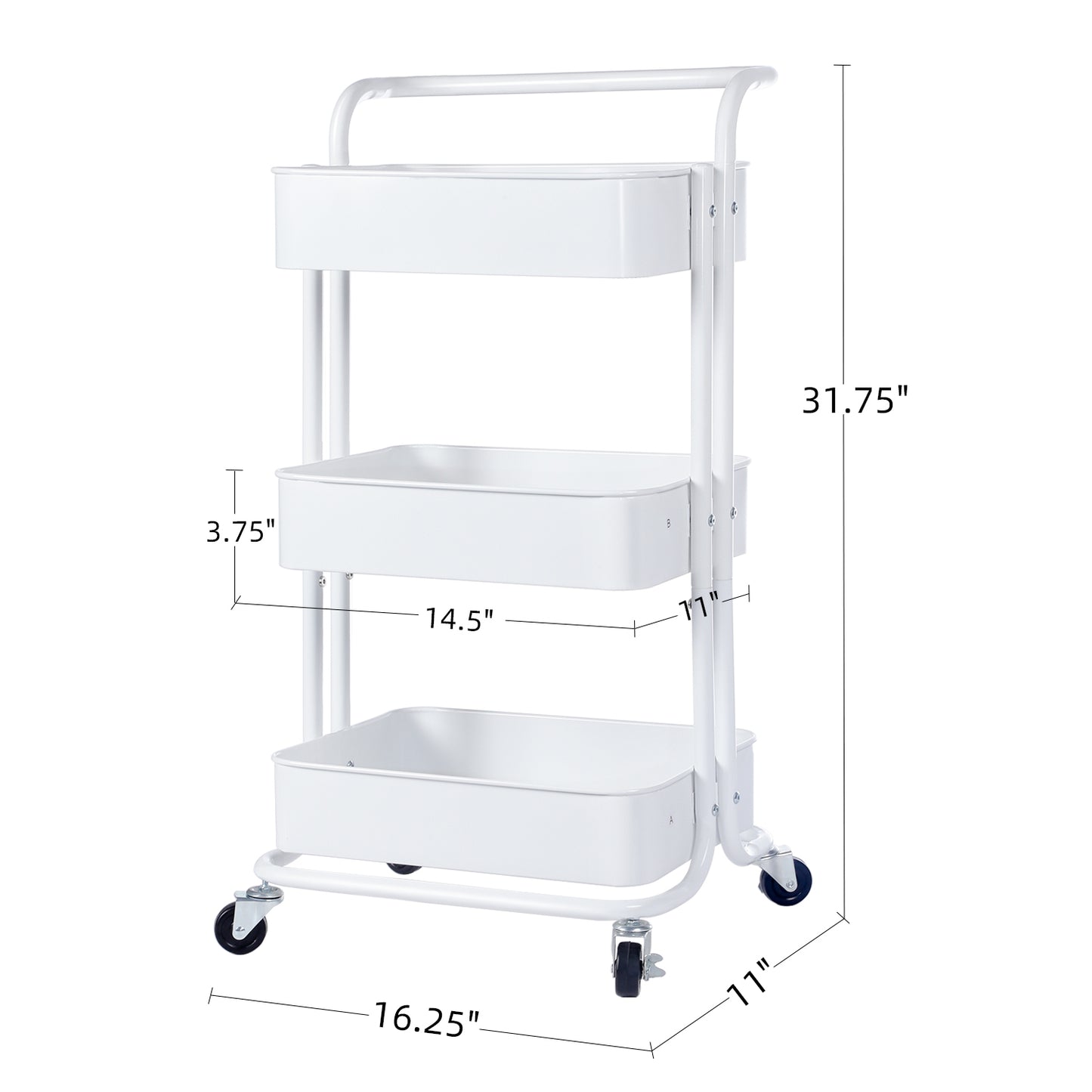 Rolling Craft Cart Deluxe
