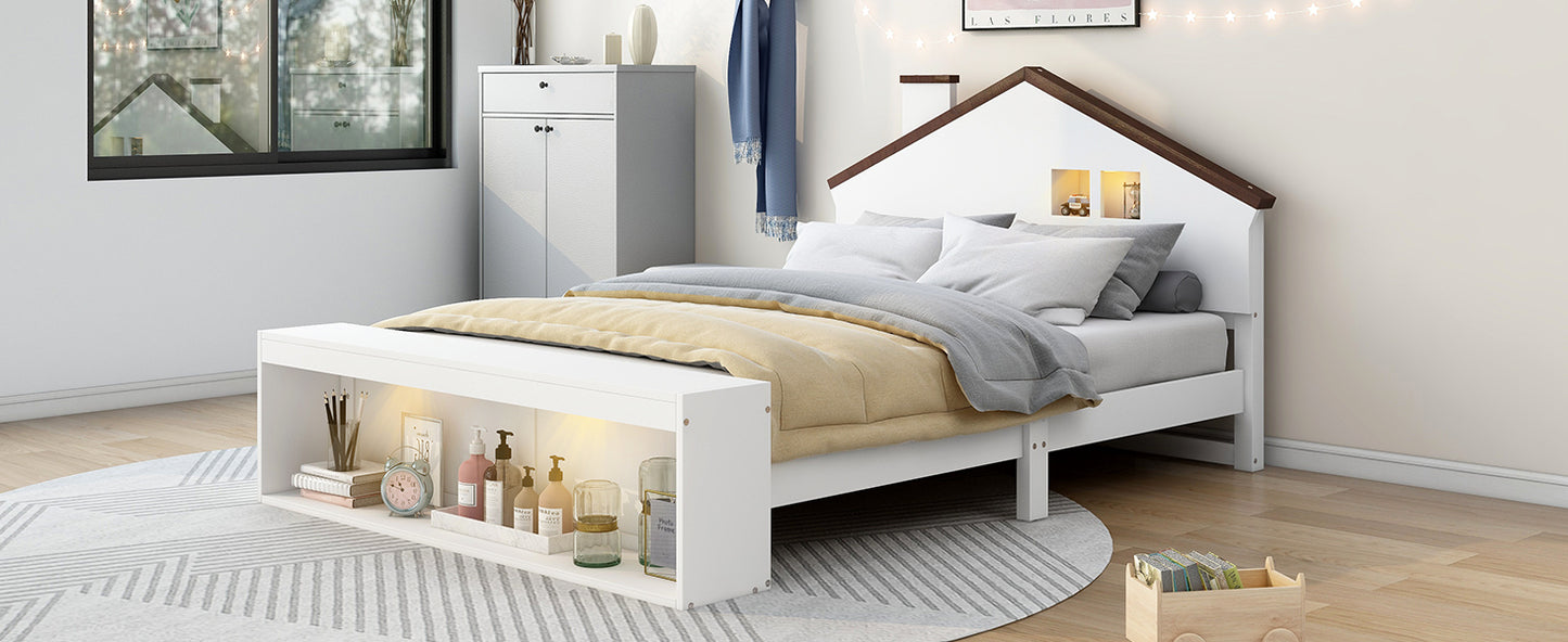 Luminous Haven Storage Bed