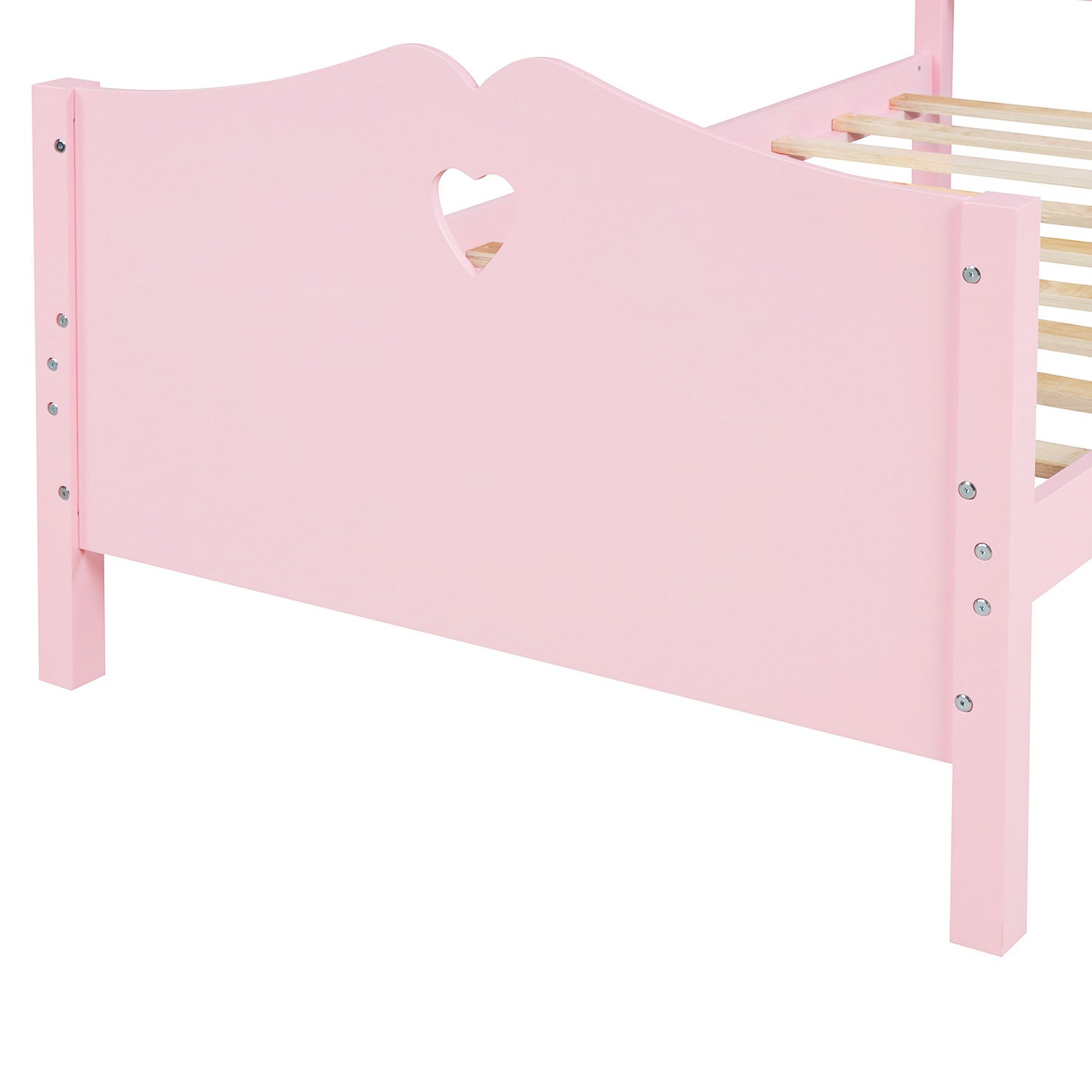 Pink Dreamwood Twin Platform Bed