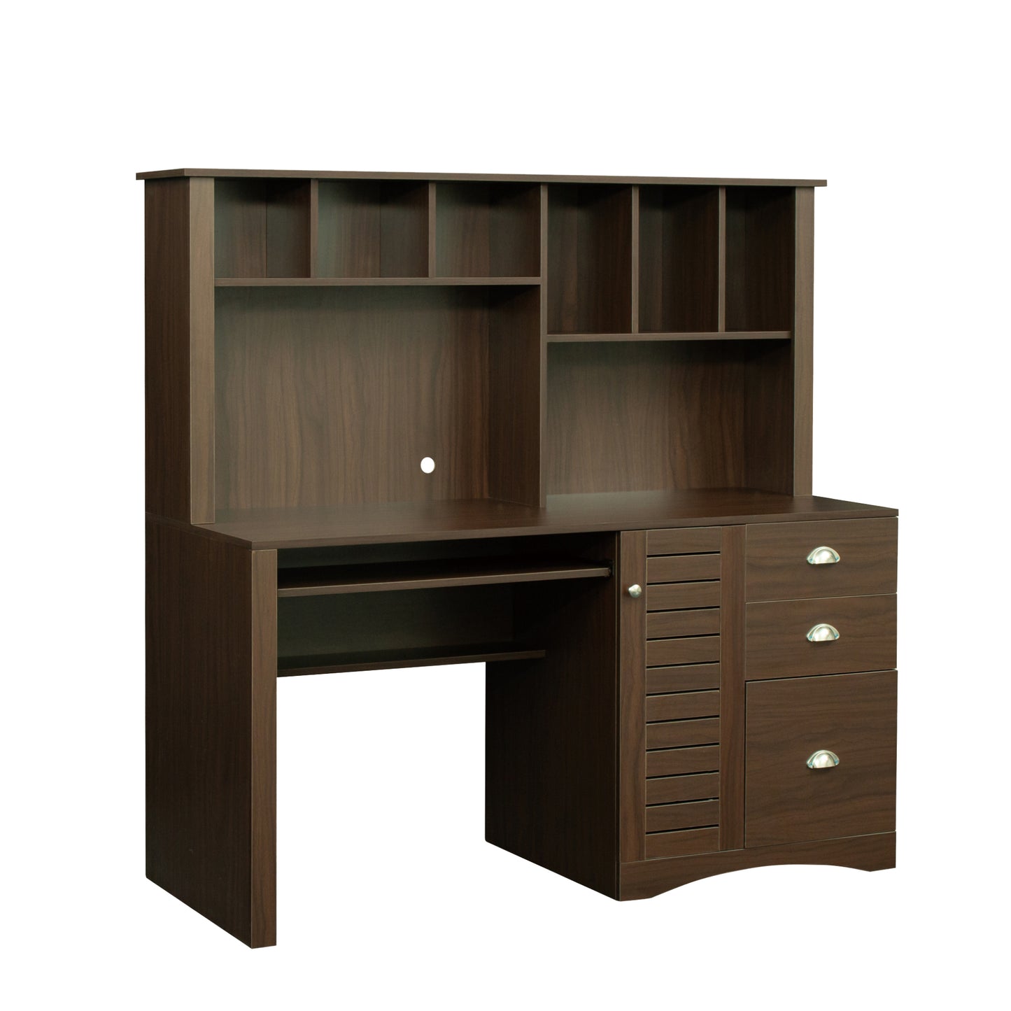 Walnut Haven Computer Desk