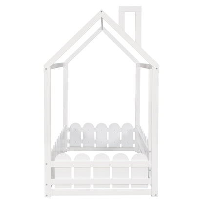 Dreamland Haven Twin Size Wood Bed House