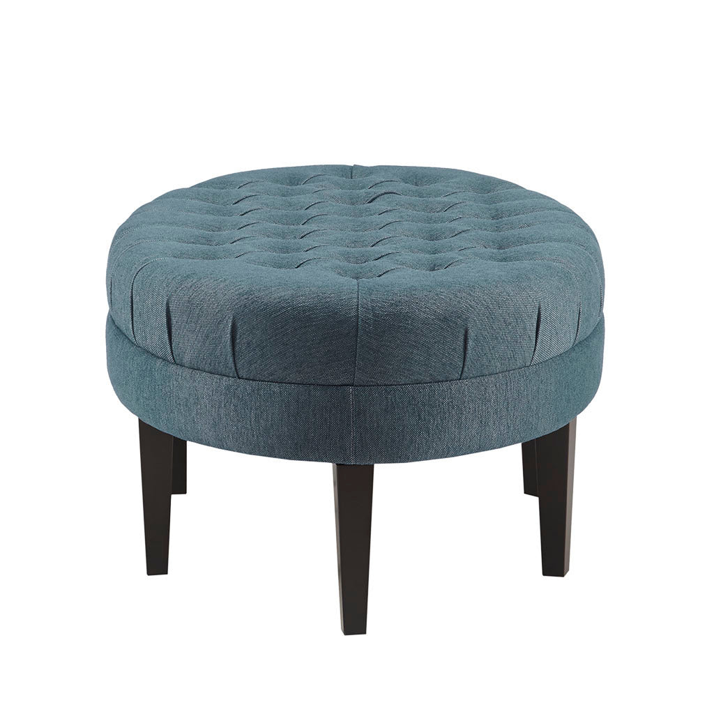 Surfboard Tufted Ottoman - Blue