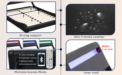 WaveGlow Queen Bed Frame