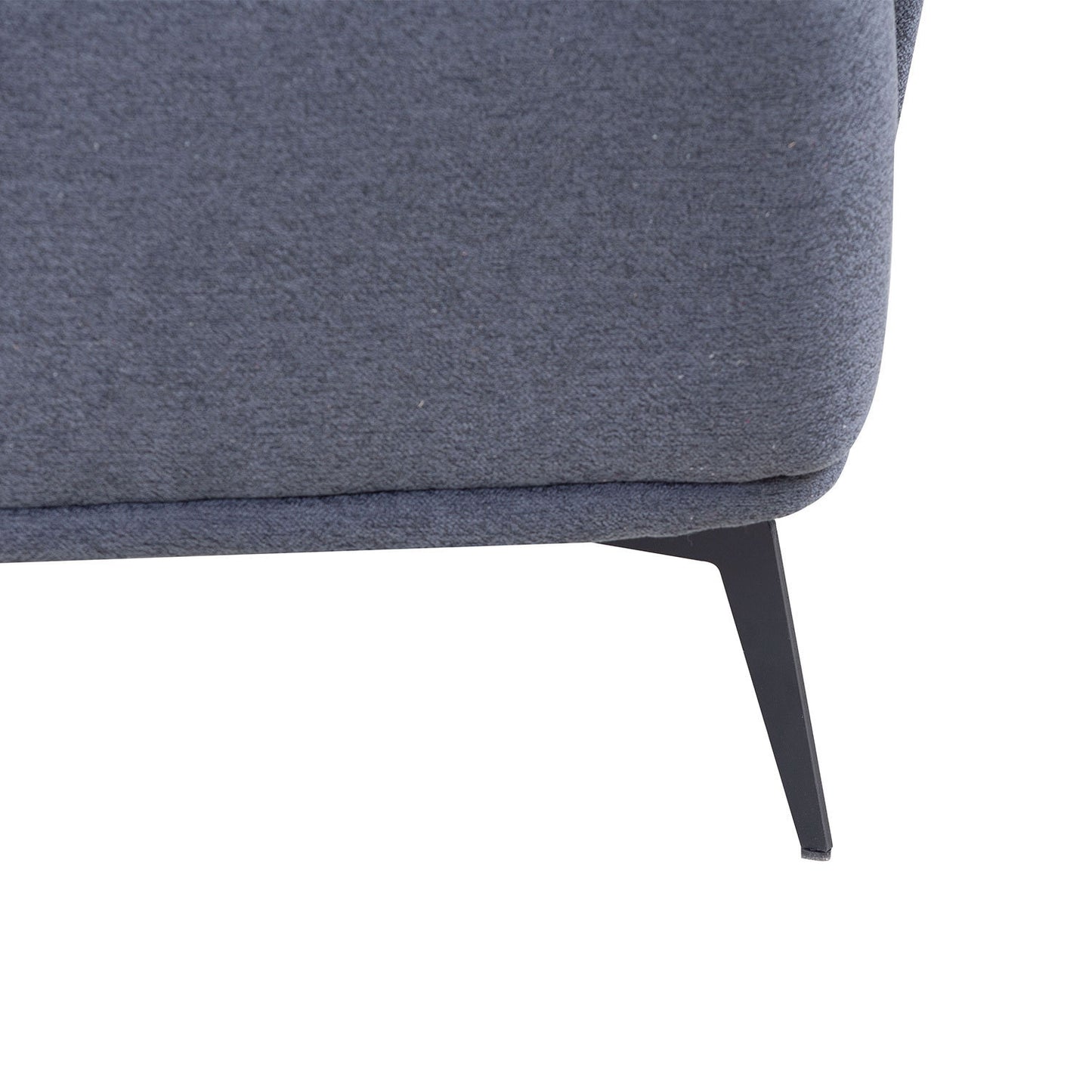 Elegant Comfort L-Shape Lounge Sofa - Dark Gray