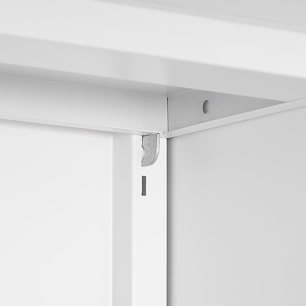 Zabb Mobile File Cabinet With Wheels Vertical - White