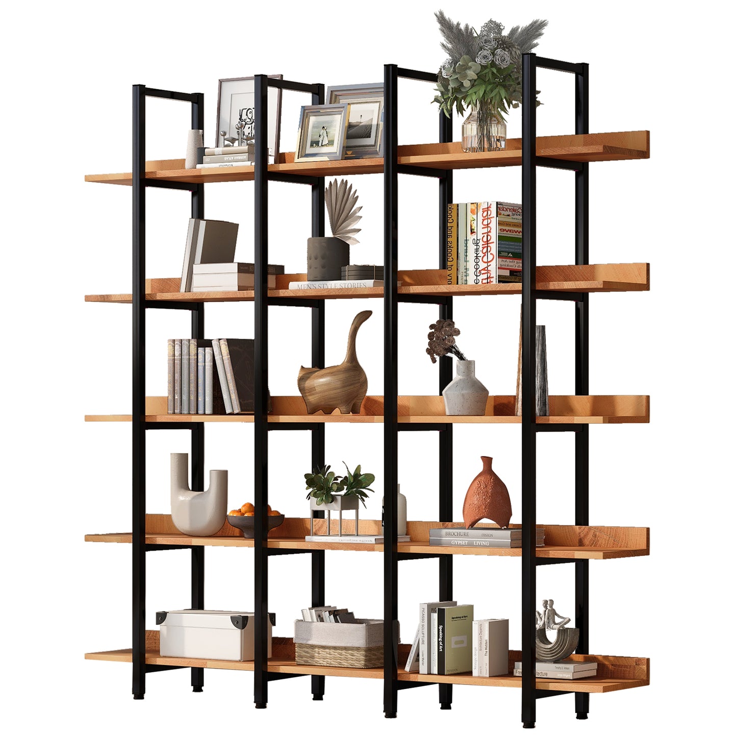 Vintage Metal Bookshelf