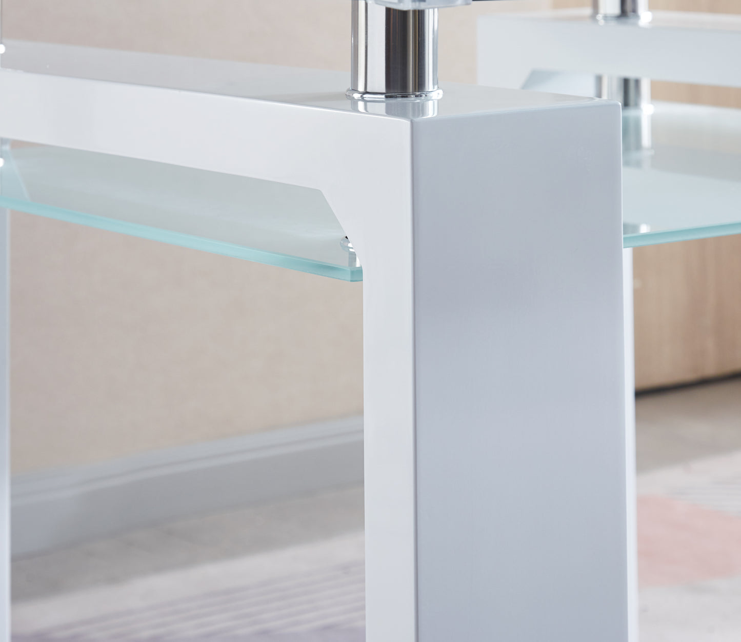 Elegant Square Fusion Dining Table