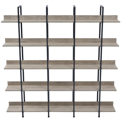 Vintage Metal Frame Bookshelf - Grey
