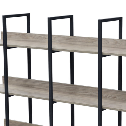 Vintage Metal Frame Bookshelf - Grey