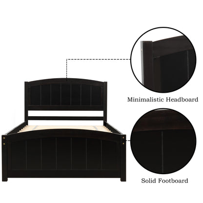 ElegantDream Wood Platform Bed