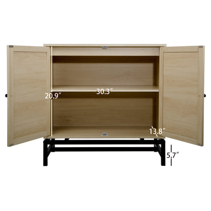 Rattan Haven 2 Door Cabinet - Natural