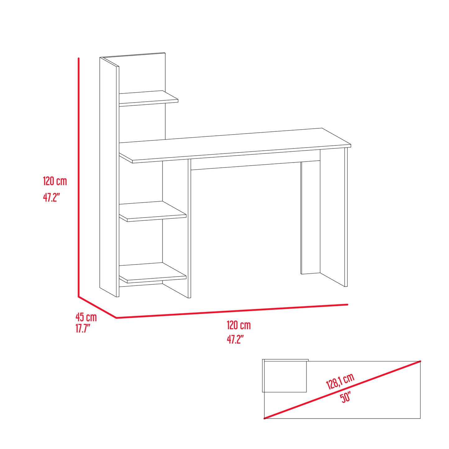 Vita Luxe Writing Desk