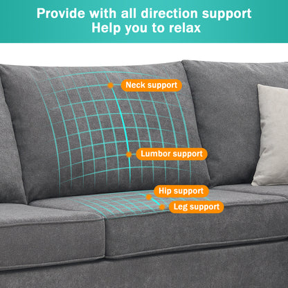 Luxury Comfort Living: Modern L-Shaped Sectional Sofa