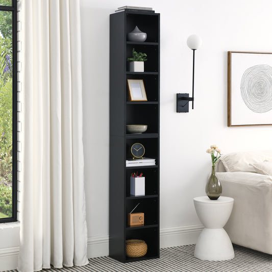 Slim Storage Cabinet - Black