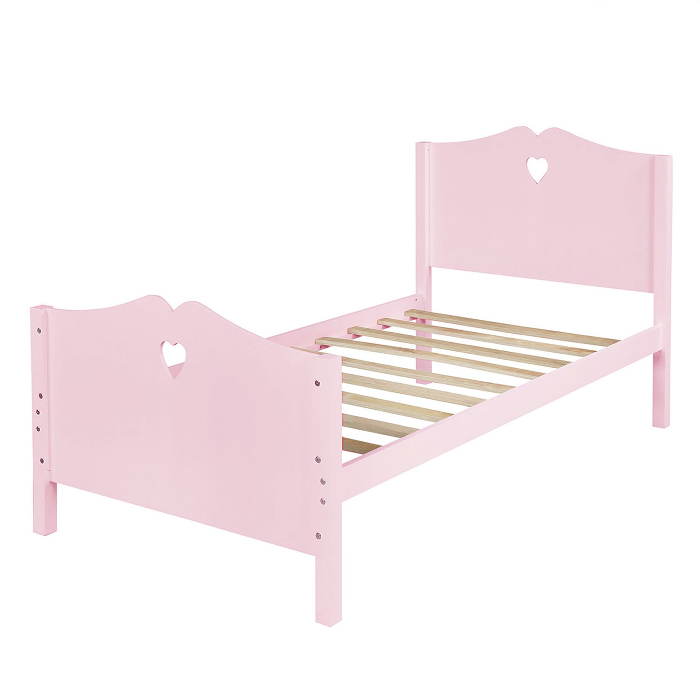 Pink Dreamwood Twin Platform Bed
