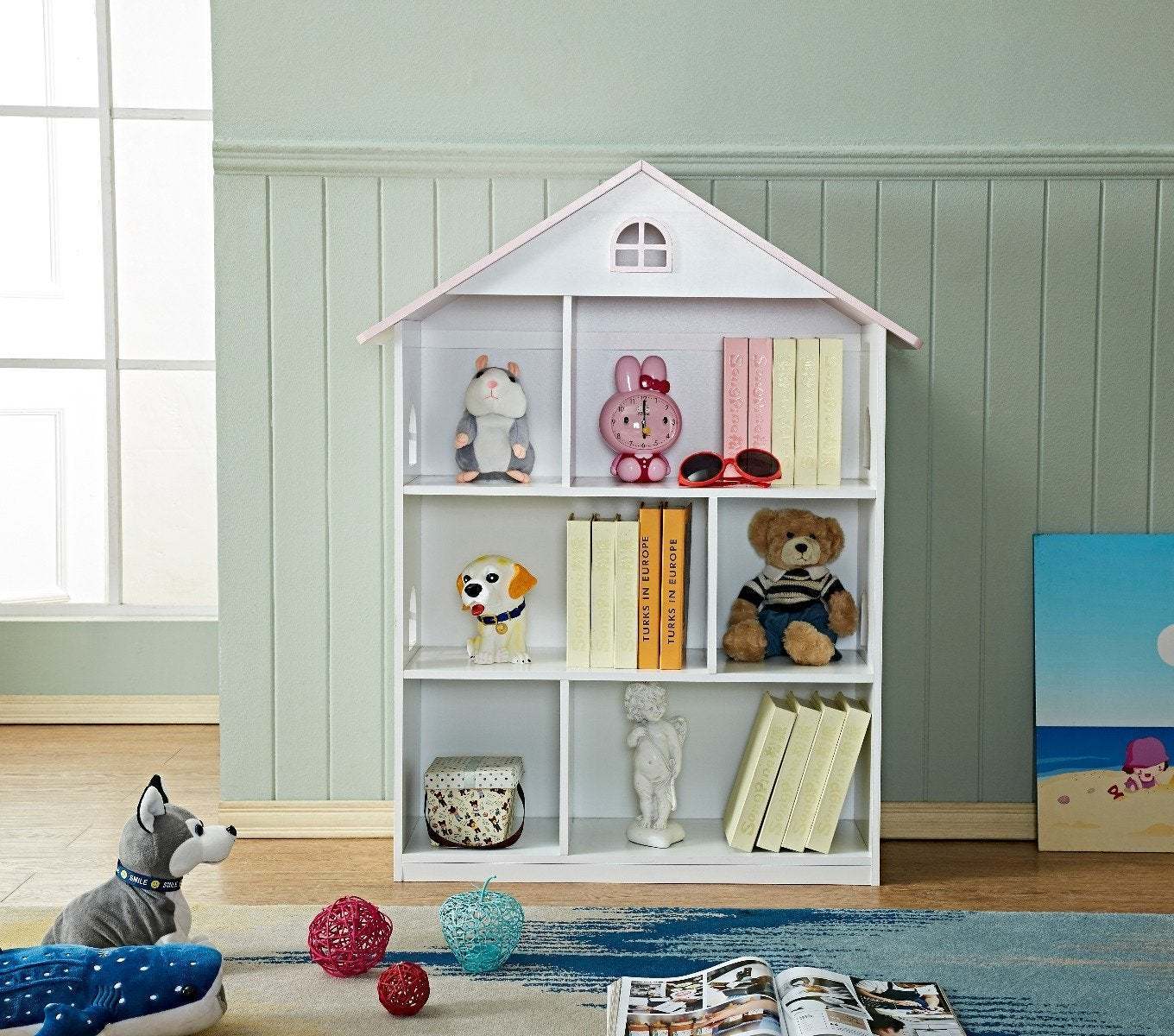 Dollhouse Bookcase - Pink