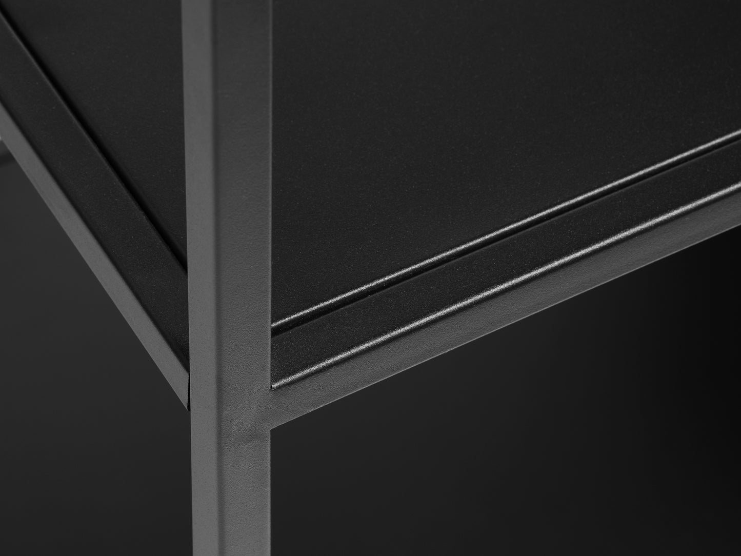 Noir II Metal Mesh Door Storage Bookcase