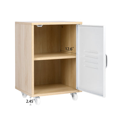 Urban Wheel Cabinet Contemporary Bedside Table