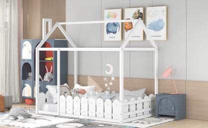 Dreamland Haven Twin Size Wood Bed House
