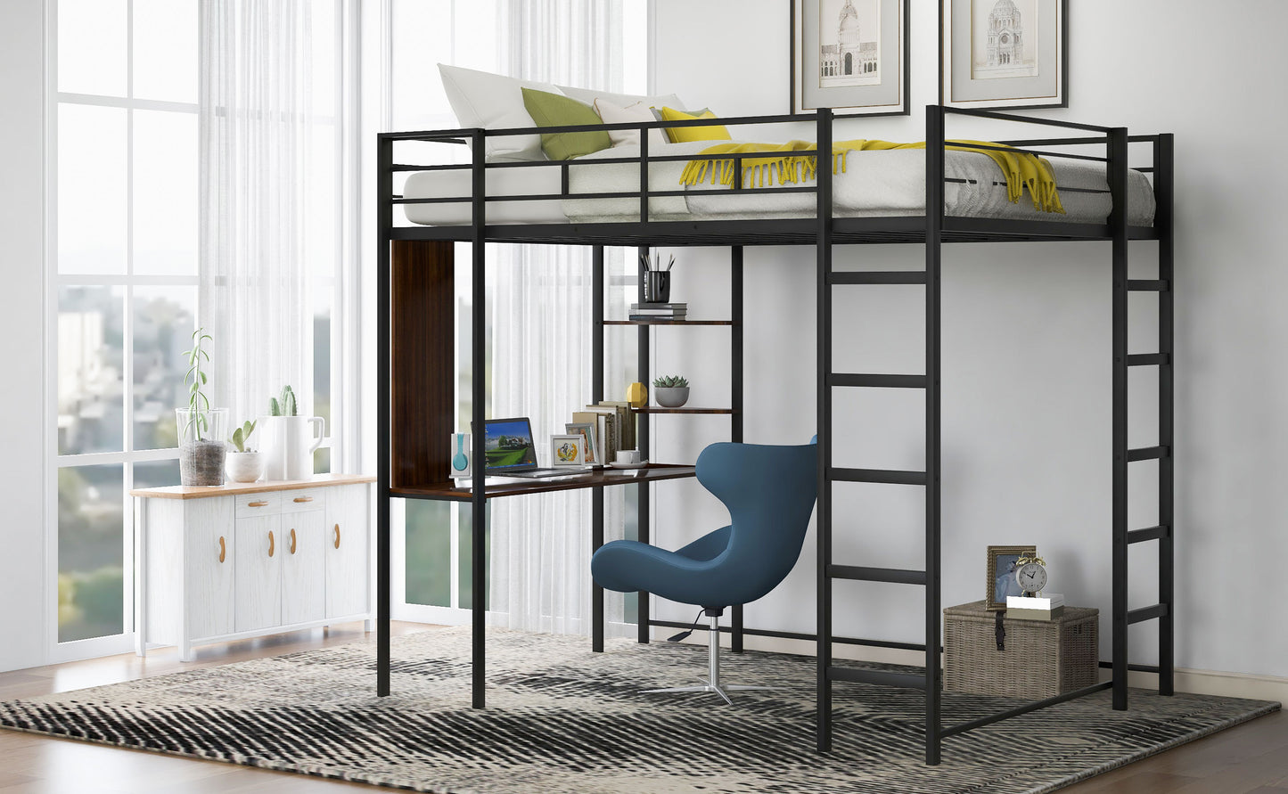 Modern Edge Loft Bed