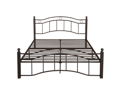 Royal King Size Metal Bed Frame - Bronze