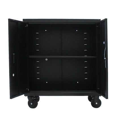 Secure Solution Storage Cabinet With 4 Wheels