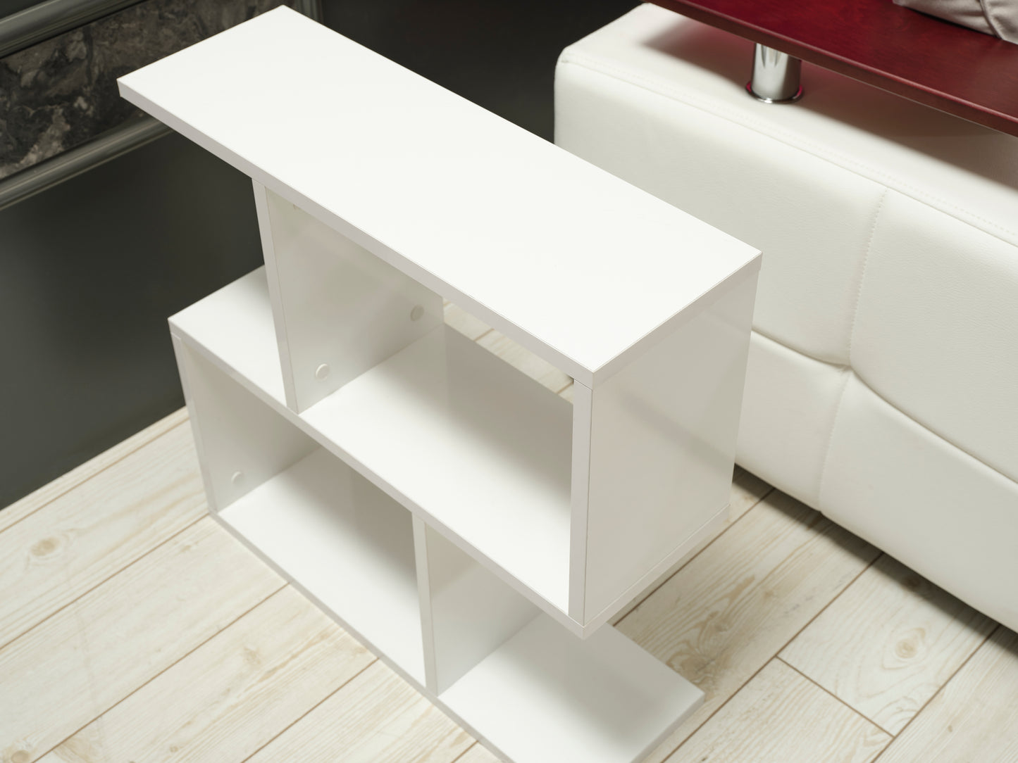 Alfa Chairside Table - White