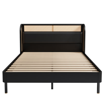 Elegance Rest Rattanwood Queen Bed