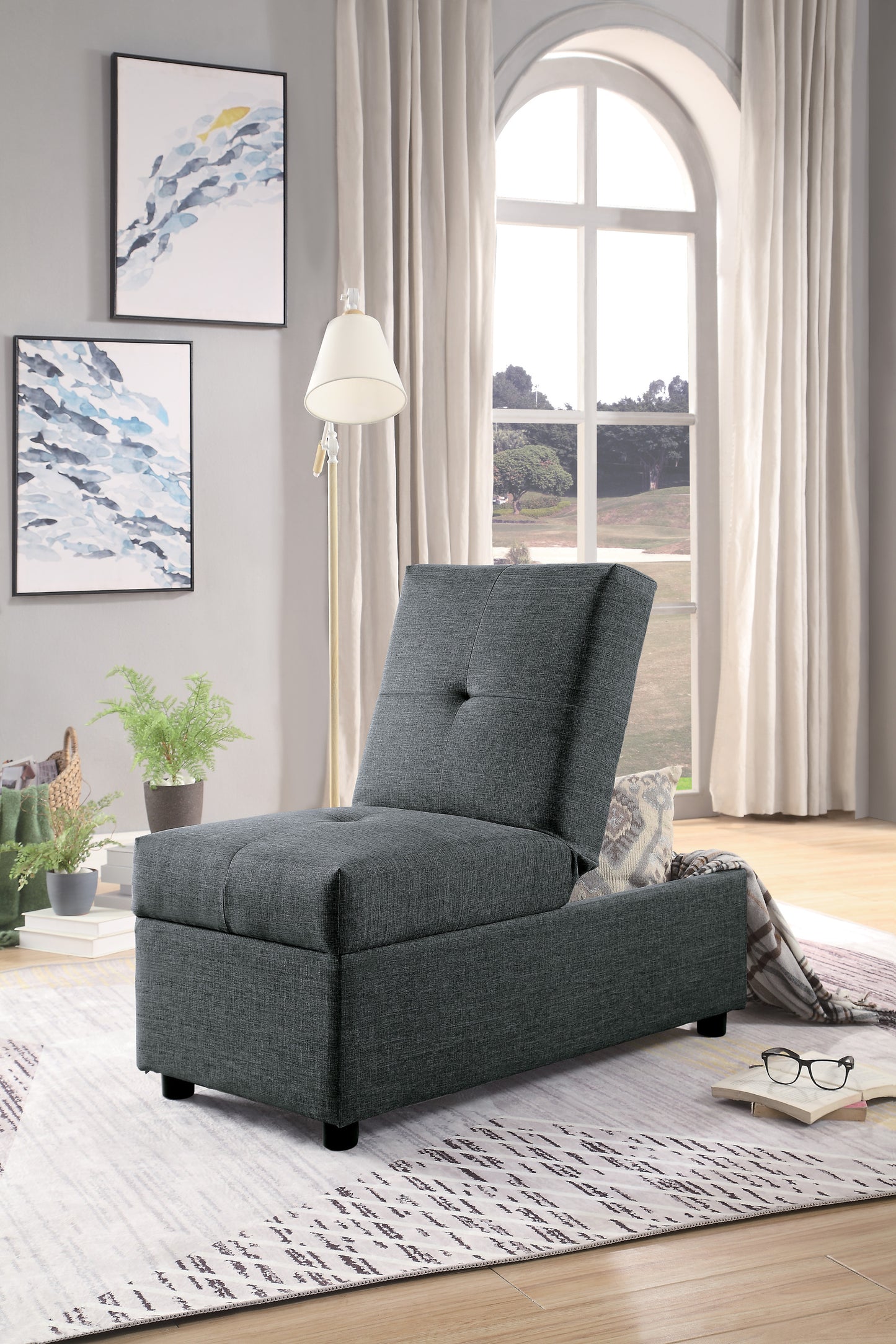 Stylo Convertible Ottoman Chair