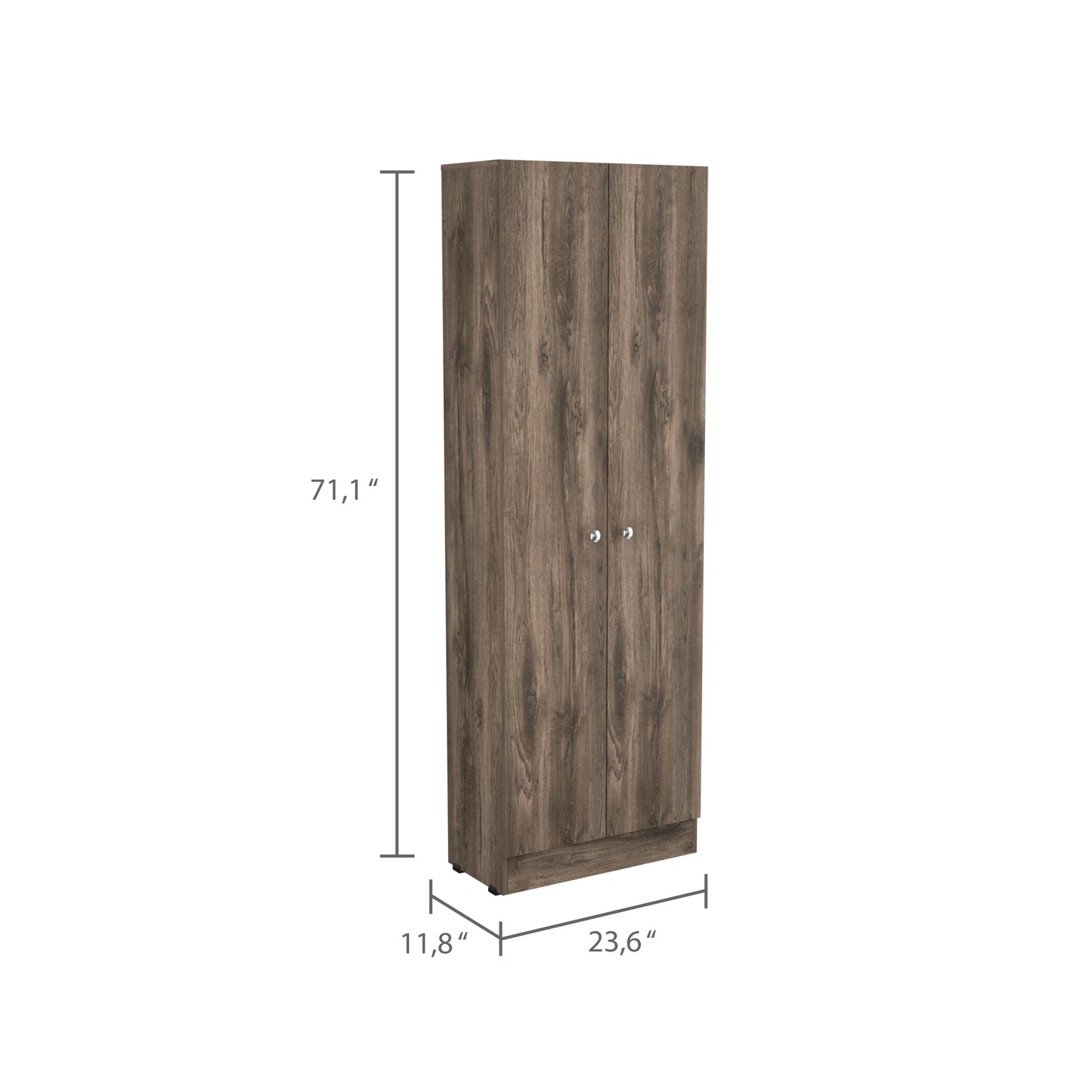 Max Storage Pantry Cabinet - Dark Brown / Black